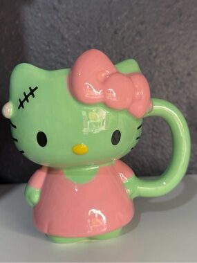 Frankenstein Hello Kitty Ceramic Mug- pink